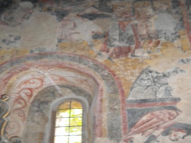 Fresques de l'église de saint martin des puits