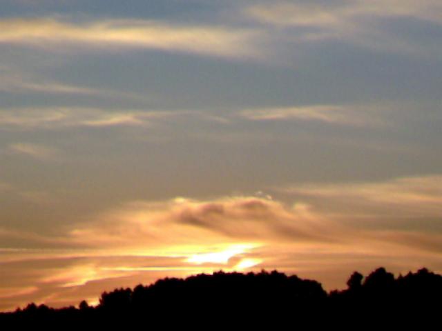 Coucher de soleil de votre chambre autour de notre location de vacances